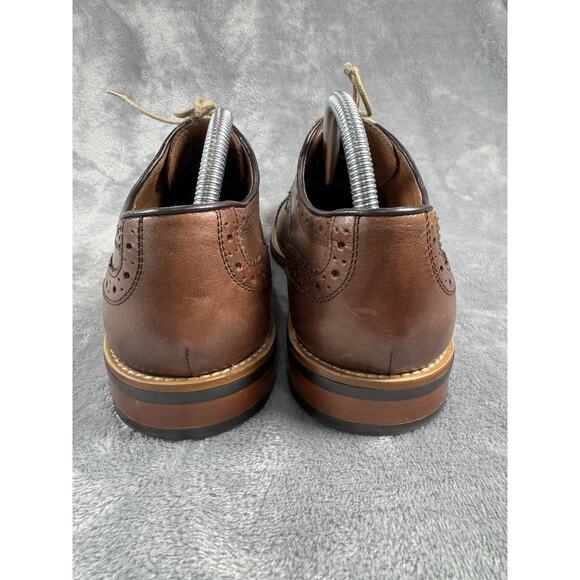 Men\'s Gordon Rush Lee Brogue Cap Toe Oxfords 9 M Brown Leather Derby Lace Shoes main image 11